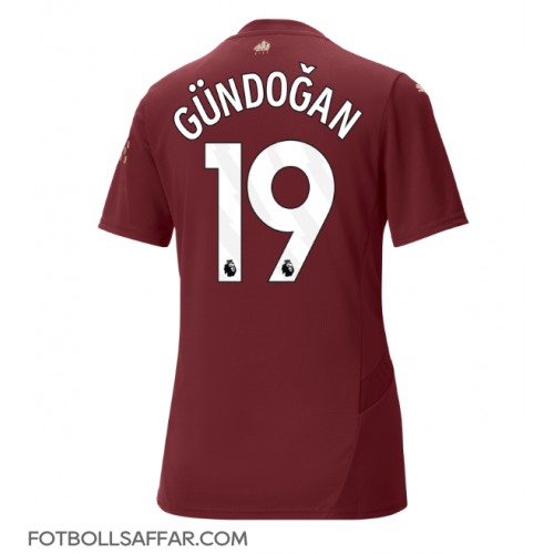 Manchester City Ilkay Gundogan #19 Tredjeställ Dam 2024-25 Kortärmad